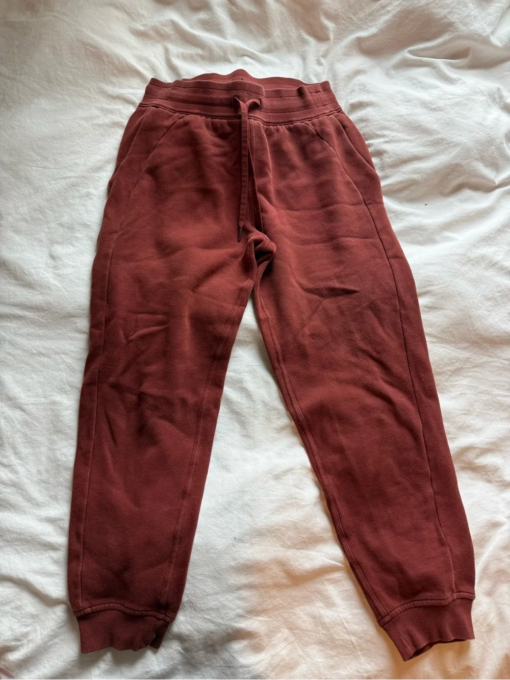 Lululemon Rust Colored Drawstring Joggers Sweatpants
